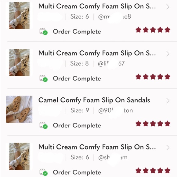 Multi Cream Comfy Foam Slip On Sandals - Picture 5 of 6